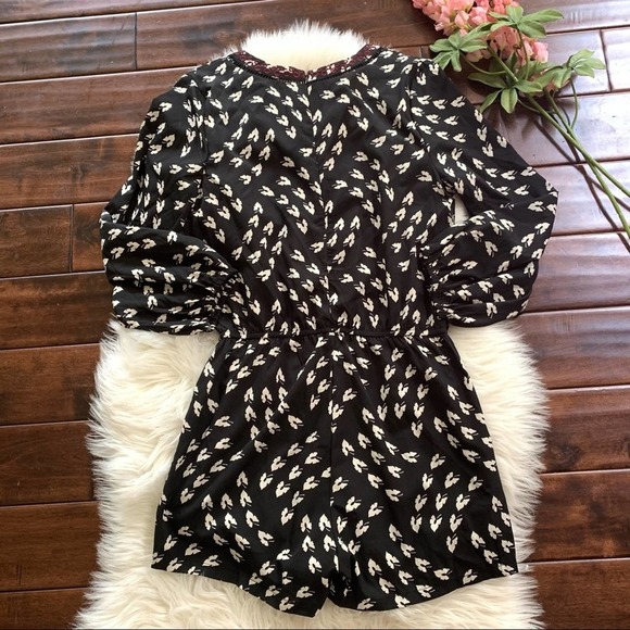 Anthropologie Ranna Gill Maiden‎ Leaf Romper. Sz M - Picture 5 of 14